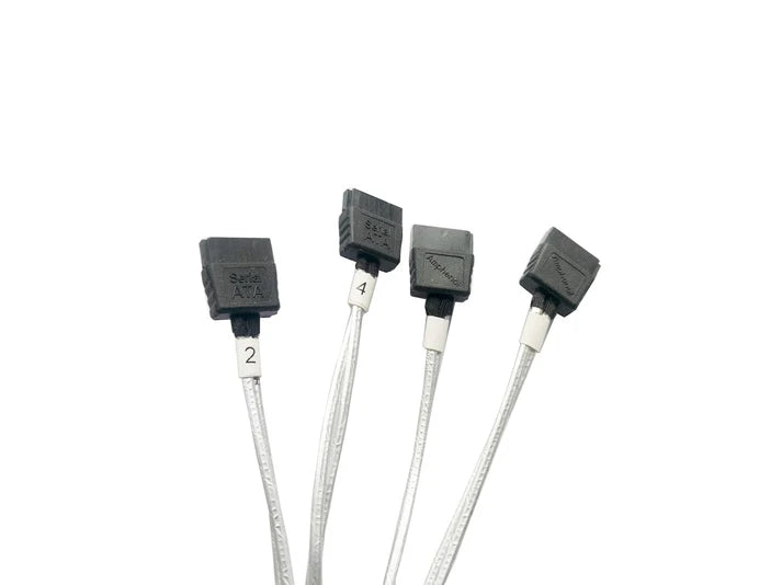 Dilnker MiniSAS-HD (Backplane) to 4*SATA (Host/Controller),4*SATA to SFF-8643 Cable, SFF-8643 for Backplane, 4*Sata for Controller Connect,2.46ft/75CM