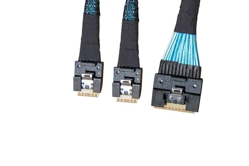 Dilinker Australia SlimSAS x8 to 2*SlimSAS x4,SFF-8654 74P to 2*SFF-8654 38P 80CM Cable(Broadcom MPN 05-60004-00)