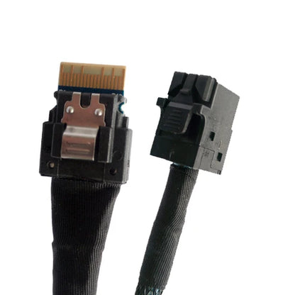 Dilinker SlimSAS 4X to MiniSAS HD,SFF-8654 38pin to SFF-8643 36pin Cable 100CM