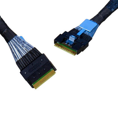 Dilinker SlimSAS 8X to SlimSAS 8X,SFF-8654 74pin to SFF-8654 74pin Cable 80CM