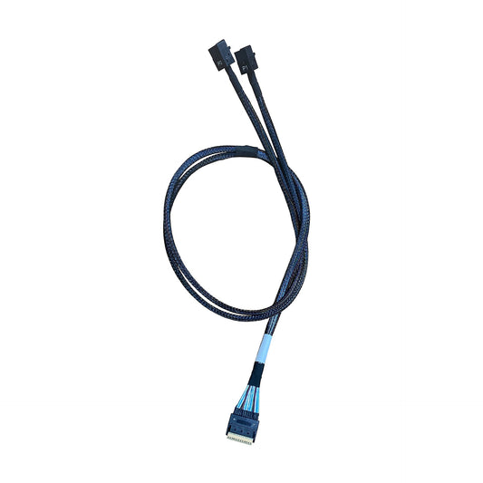 DiliVing SlimSAS 8X to 2*MiniSAS HD 4X,SFF-8654 74Pin to 2*SFF-8643 36Pin Cable 100cm