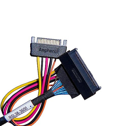 DiLinKer 75CM HD Mini-SAS(SFF-8643) to U.2 (SFF-8639) NVMe SSD Cable…