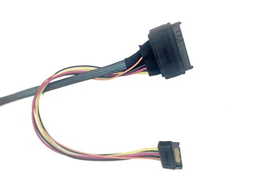 Dilinker OCuLink 4X to NVMe U.2 SSD,SFF-8611 to SFF-8639 Cable with Power 100cm(CBL-SAST-0956)