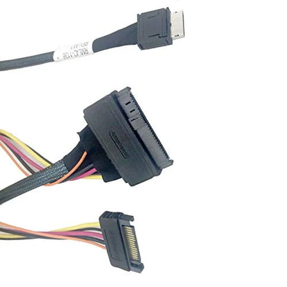 Dilinker OCuLink 4X to NVMe U.2 SSD,SFF-8611 to SFF-8639 Cable with Power 100cm(CBL-SAST-0956)