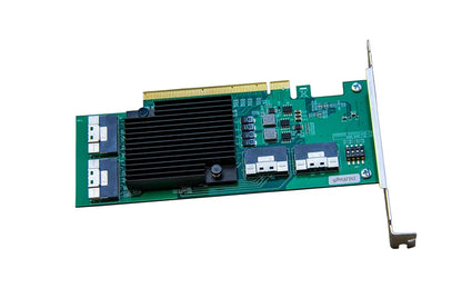 Dilinker PCI Express x16 to 4*SlimSAS 8X Expander, 8*U.2 NVMe SSD Adapter with SFF-8654 74 Pin Connector and Broadcom PLX8748 chipset for Servers