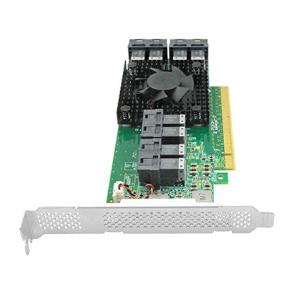 Dilinker 8 Port U.2 to PCI Express x16 SFF-8639 NVMe SSD Adapter with SFF-8643 Mini-SAS HD 36 Pin Connector and PLX8749 chipset for Servers-LRNV9349-8I