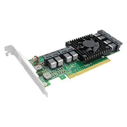 Dilinker 8 Port U.2 to PCI Express x16 SFF-8639 NVMe SSD Adapter with SFF-8643 Mini-SAS HD 36 Pin Connector and PLX8749 chipset for Servers-LRNV9349-8I