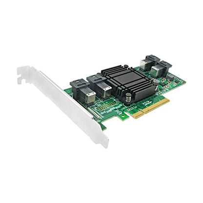 Dilinker 4 Port U.2 to PCI Express x8 SFF-8639 NVMe SSD Adapter with SFF-8643 Mini-SAS HD 36 Pin Connector and PLX8724 chipset for Servers-LRNV9324-4I