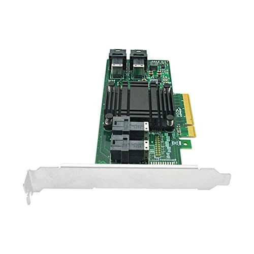 Dilinker 4 Port U.2 to PCI Express x8 SFF-8639 NVMe SSD Adapter with SFF-8643 Mini-SAS HD 36 Pin Connector and PLX8724 chipset for Servers-LRNV9324-4I