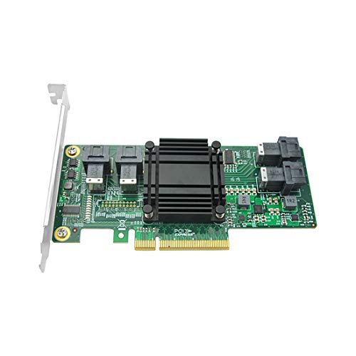 Dilinker 4 Port U.2 to PCI Express x8 SFF-8639 NVMe SSD Adapter with SFF-8643 Mini-SAS HD 36 Pin Connector and PLX8724 chipset for Servers-LRNV9324-4I