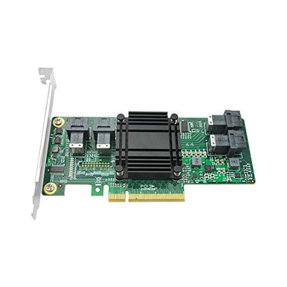 Dilinker 4 Port U.2 to PCI Express x8 SFF-8639 NVMe SSD Adapter with SFF-8643 Mini-SAS HD 36 Pin Connector and PLX8724 chipset for Servers-LRNV9324-4I
