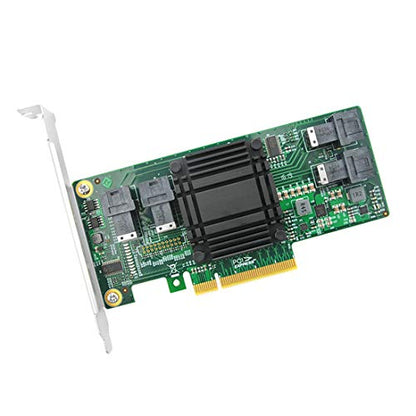 Dilinker 4 Port U.2 to PCI Express x8 SFF-8639 NVMe SSD Adapter with SFF-8643 Mini-SAS HD 36 Pin Connector and PLX8724 chipset for Servers-LRNV9324-4I