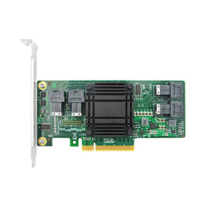 DiliVing 4 Port U.2 to PCI Express x8 SFF-8639 NVMe SSD Adapter with SFF-8643 Mini-SAS HD 36 Pin Connector and PLX8724 chipset for Servers-LRNV9324-4I