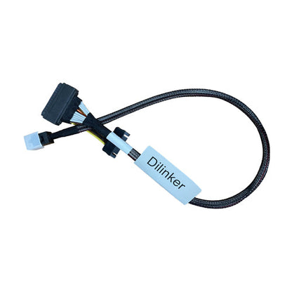 DiLinKer 75CM HD Mini-SAS(SFF-8643) to U.2 (SFF-8639) NVMe SSD Cable…