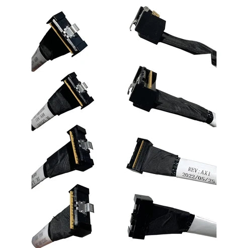 Dilinker SlimSAS LP 8X to 2*MiniSAS HD 4X,SFF-8654 LP 74pin to 2*SFF-8643 36pin Cable 80cm(Suitable for DELL Server H750/755)
